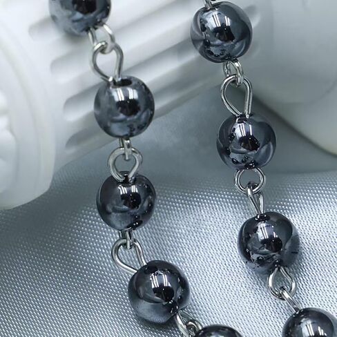 Rosary Beads Catholic for Man and Woman - Natural Black Stone Gemstone Rosary Beads, Catholic Gifts in Saudi Arabia