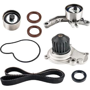 مجموعة حزام التوقيت KAX مع مضخة مياه لهوندا بايلوت 2005-2022، أوديسي 2005-2022، أكورد 2003-2017، أكورا MDX 2003-2020، RDX 2013-2018، جواز السفر 2019-2022، ريدجلاين TL TLX Saturn Vue Crosstour 3.5L in Kuwait