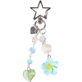 Hibiscus Flower Phone Charm Cute Tropical Aesthetic Y2K Cell Phone Straps for Bag Keychain Camera Accessories in Saudi Arabia
