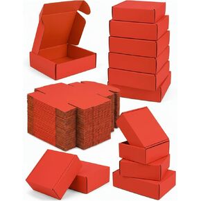 Small Shipping Boxes 50 Pack, Corrugated Mailer Boxes 6 x 4 x 1.6 Inches, Cardboard Box Mailers for Packaging, Mailing, Gift Packing, Craft Storage, Recyclable Cardboard Shipping Cartons (Royal Blue) in Kuwait