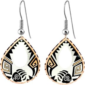 FRONT LINE JEWELRY Artisan-crafted Copper Bear Claw Earrings Feature Southwestern Apache Indian Designs with Native American Traditional Pattern Bear Earrings TJ-40 in Kuwait