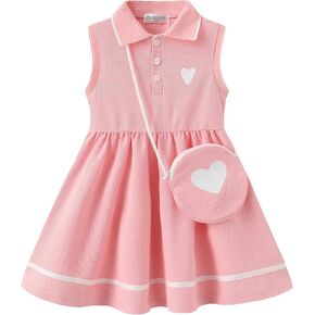 Toddler Girls Summer Dress Sleeveless Causal Sporty Beach Sundress Little Girl Outfits Clothes 3-8 Years in Saudi Arabia