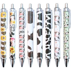 8PC Bee Pens Bumblebee Pen Yellow Purple Bumble Bee Hive Honeycomb Summer Spring School Supplies Gifts Bulk Theme Party Favors Office Work Desk Items Stationary Decor Accessories for Adults Kids in Kuwait