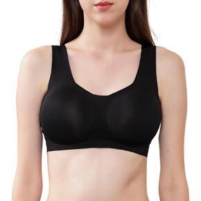 حمالات الصدر للنساء الحرير الساتان الناعم Bralette اللاسلكية التي شيرت الصدرية الراحة رفع التغطية الكاملة سلس حمالات الصدر اليومية in Kuwait
