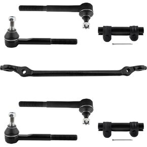 7pcs Steering Kit Inner & Outer Tie Rod Ends Adjusting Sleeves Center Drag Link For Chevrolet C1500 Suburban 1993-1999, C2500 1992-1999 For GMC Yukon 1995-1999 DS1406 ES2836 ES2837 ES2004 in Kuwait