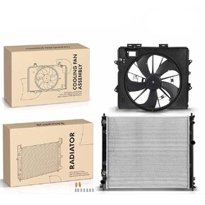 Replacement Parts for Radiator&Cooling Fan Assembly Kit for Cadillac CTS 2009-2013 V6 3.0L 3.6L Auto Mod-A58PP-107862 in Kuwait