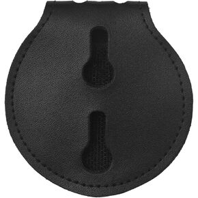 حامل شارة الشرطة، حامل شارة الشريف، حامل شارات عالمية من جلد البقر، مشبك معدني وسلسلة متضمنة، إنفاذ القانون، دائري in Kuwait