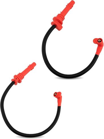 2Pcs Ignition Coil Spark Plug Wire Cap Fit for Polaris General Ranger rew XP 900 1000 General XP 4 1000 2013-2023 Replace 4014032 4014033 4017692 4017693 in Saudi Arabia
