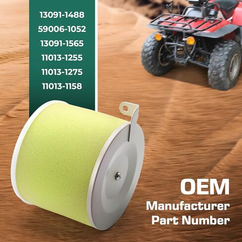 منقي هواء + طقم دليل الجسم + شمعة إشعال لـ 1989-2005 Kawasaki KLF300C/B Bayou 300 KVF300 KVF400 Prairie 300 400 in Kuwait