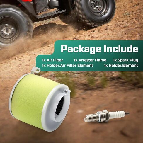 منقي هواء + طقم دليل الجسم + شمعة إشعال لـ 1989-2005 Kawasaki KLF300C/B Bayou 300 KVF300 KVF400 Prairie 300 400 in Kuwait