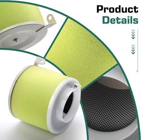 منقي هواء + طقم دليل الجسم + شمعة إشعال لـ 1989-2005 Kawasaki KLF300C/B Bayou 300 KVF300 KVF400 Prairie 300 400 in Kuwait