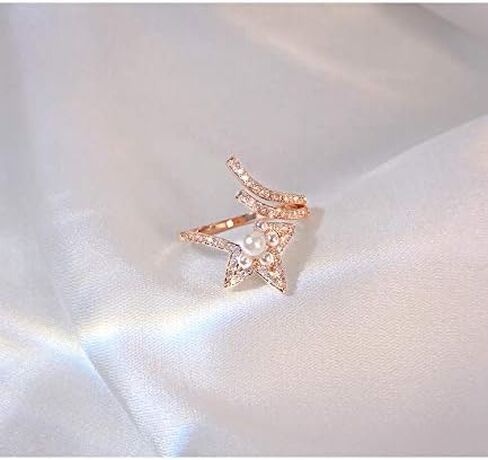 SEVENSTONE Gold Knot Wave Rings for Women Adjustable Finger Knuckle Stackable Thumb Simple Open Ring Set in Saudi Arabia