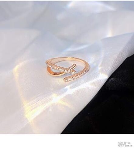 مجموعة خواتم مموجة بعقدة ذهبية من سيفينستون للنساء، مجموعة حلقات مفتوحة بسيطة ومفصل إصبع قابل للتعديل وقابلة للتكديس in Kuwait