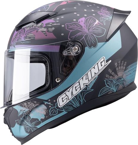 Full Face Motorcycle Helmet DOT Approved Motorbike Racing Street Bike Helmets Men Womens Black White Adult in Kuwait