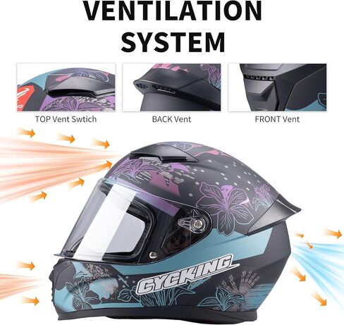 Full Face Motorcycle Helmet DOT Approved Motorbike Racing Street Bike Helmets Men Womens Black White Adult in Kuwait