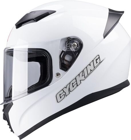 Full Face Motorcycle Helmet DOT Approved Motorbike Racing Street Bike Helmets Men Womens Black White Adult in Kuwait