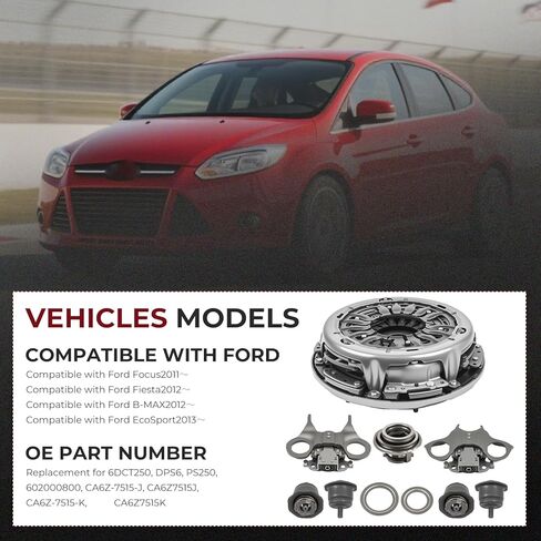 New Transmission Dual Clutch Release Fork Lever Kit Compatible with Ford Focus Fiesta B-MAX EcoSport 2011-2019 Dual Clutch Fork Checking Tool Replace 6DCT250 DPS6 PS250 602000800 CA6Z7515J CA6Z7515K in Kuwait
