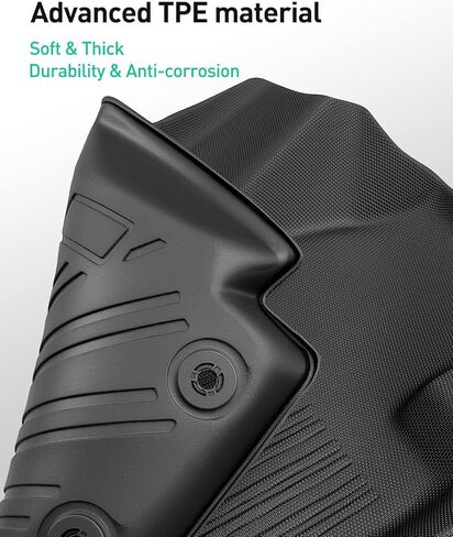 DiffCar® for Kia Soul Floor Mats: 2010 2011 2012 2013 Cargo Liner | All-Weather Custom Fit Car Accessories for Kia Soul Interior Protection | TPE Rubber Box Car Floor Trunk Carpet 4PCS Full Set Black in Kuwait