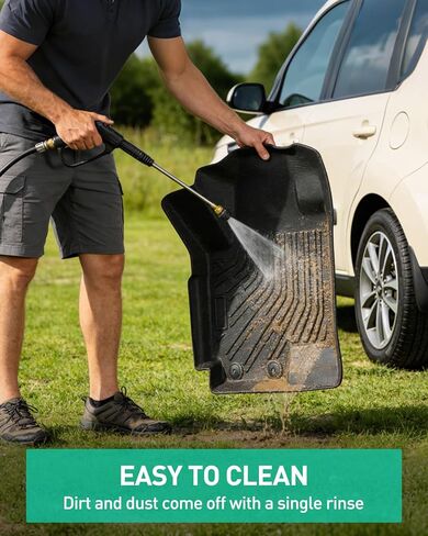 DiffCar® for Kia Soul Floor Mats: 2010 2011 2012 2013 Cargo Liner | All-Weather Custom Fit Car Accessories for Kia Soul Interior Protection | TPE Rubber Box Car Floor Trunk Carpet 4PCS Full Set Black in Kuwait