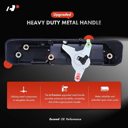 A-Premium Upgraded Metal Tailgate Handle Liftgate Latch Handle with Camera Hole Compatible with Toyota Tacoma 2009-2015, Primed Black, Replace# 69090-04020-PTM-MT in Saudi Arabia