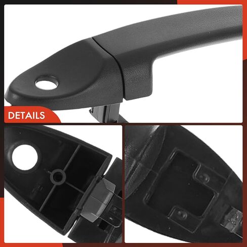 A-Premium Front Left Driver Side Exterior Door Handle with Keyhole Compatible with Ford Escape 2001-2012 & Mazda Tribute 2008-2011 & Mercury Mariner 2005-2011, Textured Black, Replace# ZZCA58415A70 in Saudi Arabia