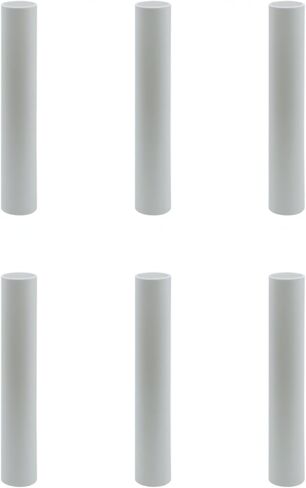 6 PCS Candle Covers White Plastic Chandelier Socket Sleeves for E12 Candlestick Hholders (5 Inch) in Saudi Arabia