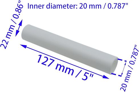 6 PCS Candle Covers White Plastic Chandelier Socket Sleeves for E12 Candlestick Hholders (5 Inch) in Saudi Arabia