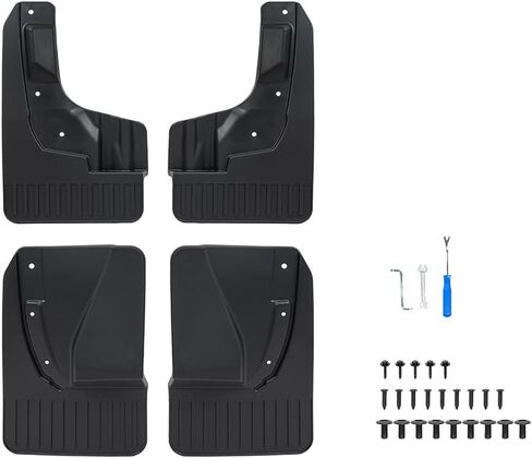 اللوحات الطينية من Dermon لـ 2022-2025 Ford Maverick (ليست من أجل Lobo) واقيات الطين الأمامية والخلفية واقيات الطين من الرذاذ وحماية العجلات والإطارات 4 قطع (إصدار كبير جدًا) in Kuwait