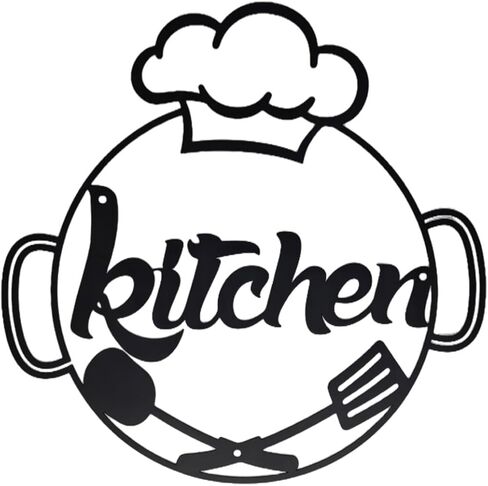 AIM & GGKK Metal Kitchen Wall Decor, Kitchen Sign Rustic Country Wall Art for Farmhouse Dining Room Home Decor in Kuwait