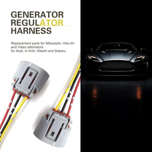 قطعتان من سرج منظم المولد، 3 أسلاك ملحقات قابس ضفيرة المولد، موصل أسلاك مولد السيارات المعزول، عالمي لمعظم المركبات in Kuwait