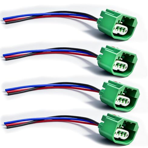 4pcs Headlight Connector Wiring Harness Compatible with 2007 to 2022 Jeep Wrangler Chrysler RAM Headlight Daytime Running Lamp Parking Light H13 68064997AA in Saudi Arabia