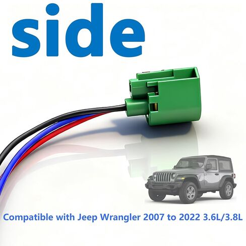 4pcs Headlight Connector Wiring Harness Compatible with 2007 to 2022 Jeep Wrangler Chrysler RAM Headlight Daytime Running Lamp Parking Light H13 68064997AA in Saudi Arabia