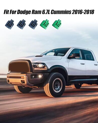 Electrical Tuner Harness Plug Kit Connector Fit for Dodge Ram 6.7L Cummins 2016-2018, 13 Pcs, Black in Kuwait