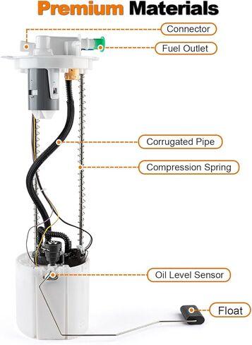Electric Fuel Pump Module Assembly Compatible with 2011-2016 Chevy Silverado GMC Sierra 2500 3500 HD V8 6.0L Replace E4042M VANBOL0171 with Sending Unit Pressure Sensor in Saudi Arabia
