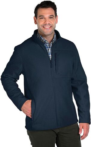 Charles River Apparel Men's Terrain Textured Fleece Jacket in Saudi Arabia
