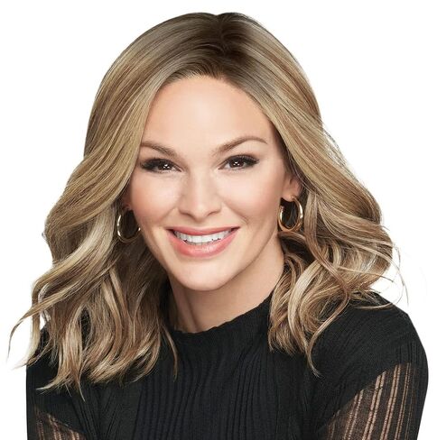 Raquel Welch Wavy Day Shoulder Length Soft Styled Waves By Hairuwear, Average Cap Size, SS17/23 Shaded Iced Latte Macchiato in Kuwait