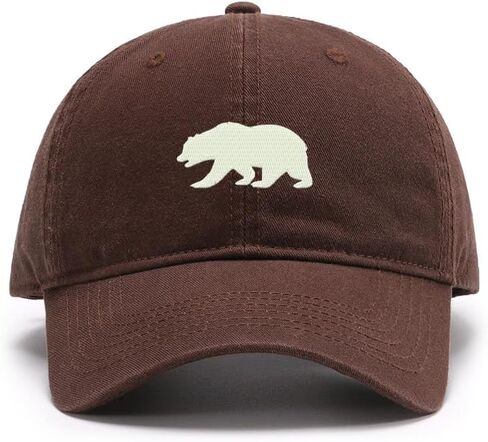 Men's Baseball Caps Embroidered California Bear Washed Cotton Vintage Caps in Saudi Arabia