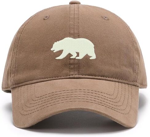 Men's Baseball Caps Embroidered California Bear Washed Cotton Vintage Caps in Saudi Arabia
