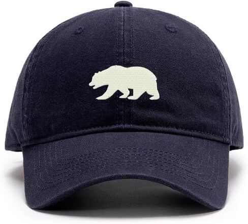 Men's Baseball Caps Embroidered California Bear Washed Cotton Vintage Caps in Saudi Arabia