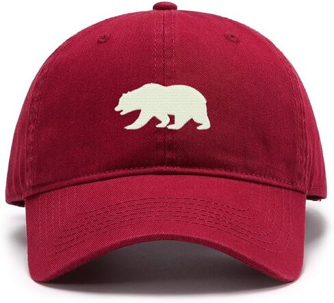 Men's Baseball Caps Embroidered California Bear Washed Cotton Vintage Caps in Saudi Arabia
