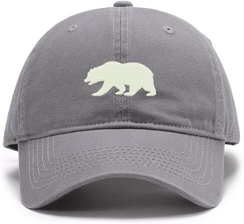 Men's Baseball Caps Embroidered California Bear Washed Cotton Vintage Caps in Saudi Arabia