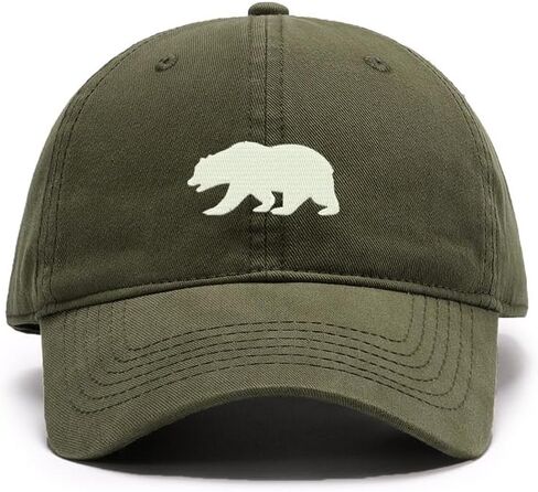 Men's Baseball Caps Embroidered California Bear Washed Cotton Vintage Caps in Saudi Arabia