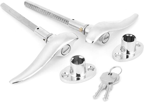 Acouto Locking for Door Handle 1932 for Window Garnish-Stainless Steel Car Outside Locking Door Handles Fit for 3 Window Coupe 1932-1934 in Kuwait