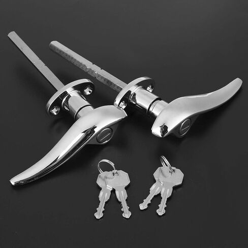 Acouto Locking for Door Handle 1932 for Window Garnish-Stainless Steel Car Outside Locking Door Handles Fit for 3 Window Coupe 1932-1934 in Kuwait