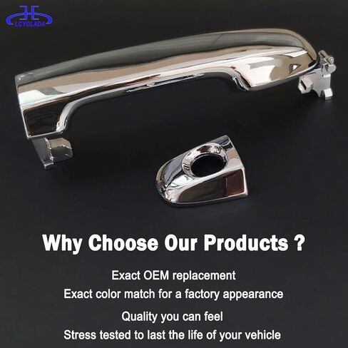 Chrome Exterior Door Handle for Toyota Camry 2012 2013 2014 2015 2016 2017, for Front Left Driver Side Door in Saudi Arabia