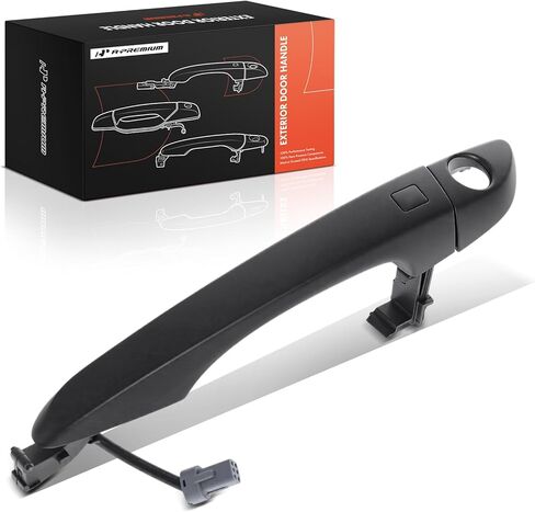 A-Premium Front Left Driver Side Exterior Door Handle Compatible with Hyundai Tucson 2016-2021, with Smart Key System, Primed Black in Saudi Arabia