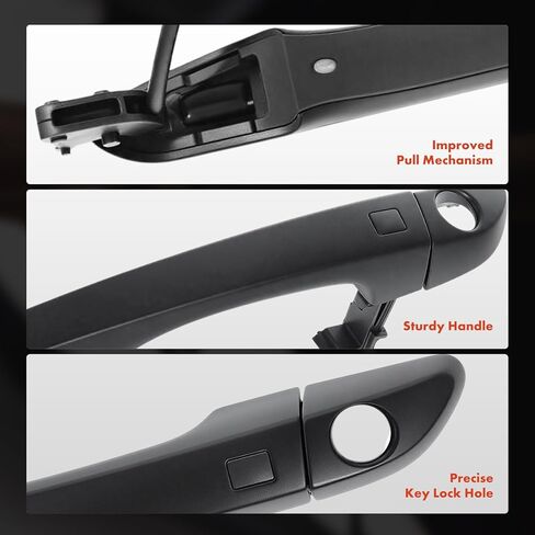 A-Premium Front Left Driver Side Exterior Door Handle Compatible with Hyundai Tucson 2016-2021, with Smart Key System, Primed Black in Saudi Arabia