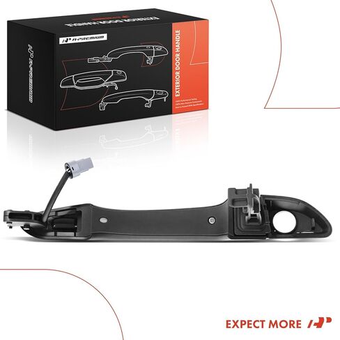 A-Premium Front Left Driver Side Exterior Door Handle Compatible with Hyundai Tucson 2016-2021, with Smart Key System, Primed Black in Saudi Arabia