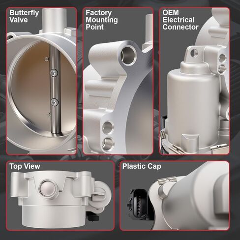 Throttle Body Assembly Compatible with Dodge Challenger Durango Charger Ram1500 2500 4500 5500 3500 Chrysler 300 2013 2014 2015 2016 2017 2018 2019 2020 53034251AB 53034251AC 53034251AD S20414 in Kuwait