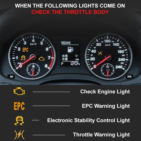 Throttle Body Assembly Compatible with Dodge Challenger Durango Charger Ram1500 2500 4500 5500 3500 Chrysler 300 2013 2014 2015 2016 2017 2018 2019 2020 53034251AB 53034251AC 53034251AD S20414 in Kuwait